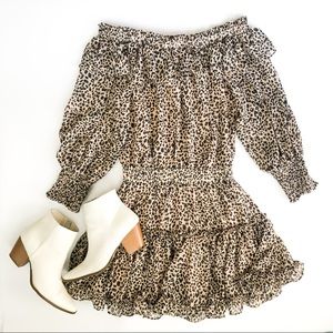 CLEARANCE** Allie OTS Ruffles Chiffon Dress